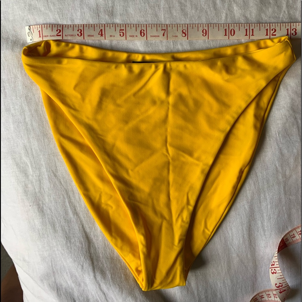 Beach Riot High Cut Yellow Bikini Bottom - Picture 6 of 6